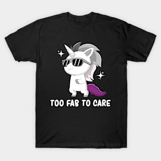 Subtle Asexual Pride Flag Lgbtqia Cute Kawaii Unicorn T-Shirt